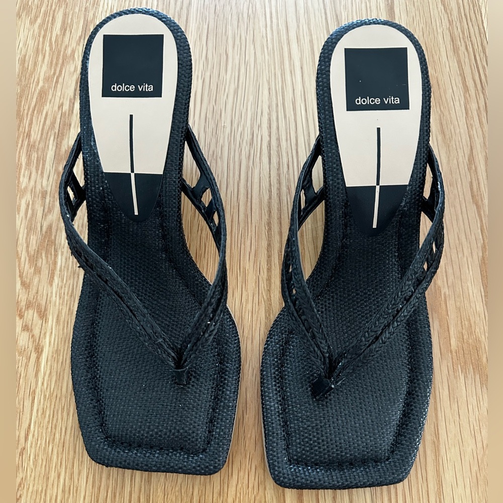 Dolce Vita Nullah Black Wedge Sandal